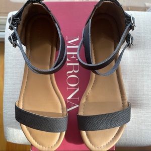Merona Elba Sandals - Black - Size 9